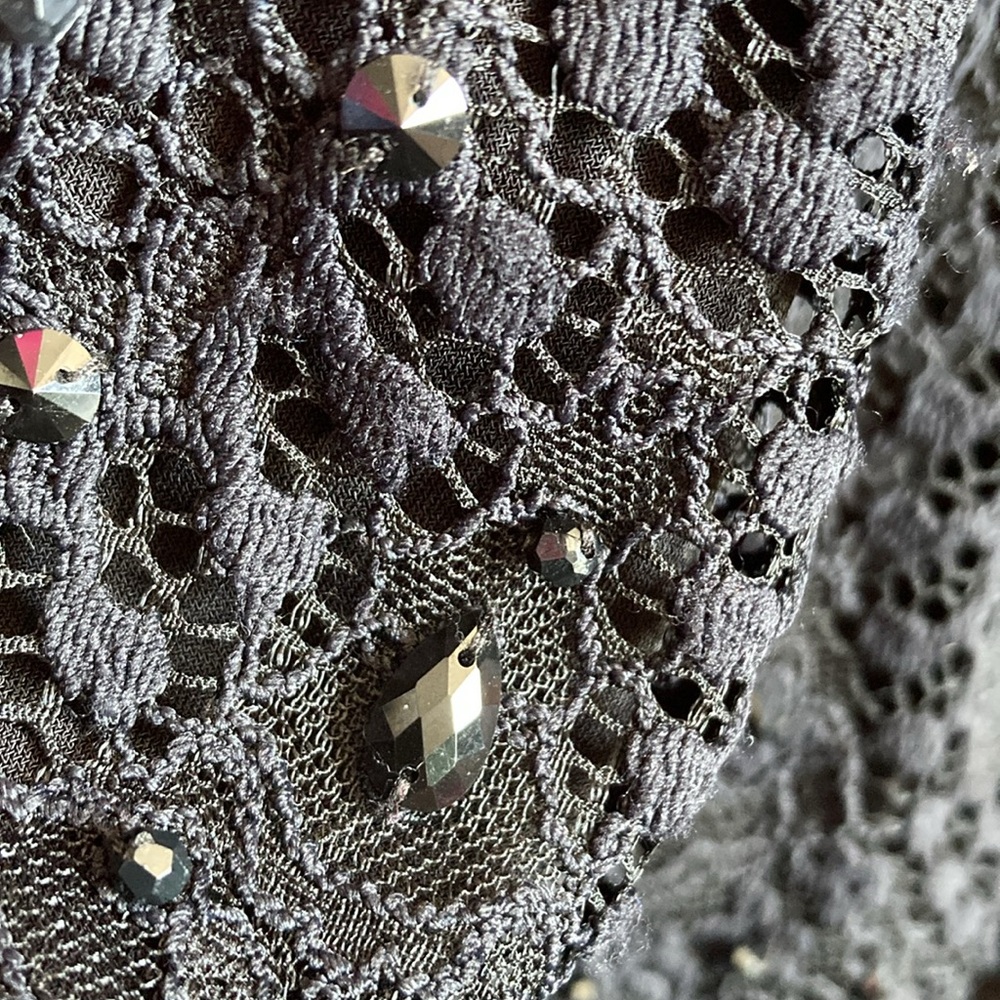 NWT RACHEL ALLAN SIZE 12 LACE/RHINESTONE JUMPER - Picture 12 of 16